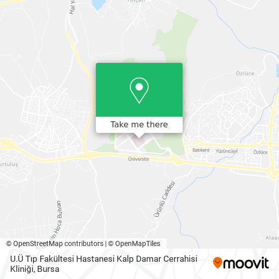 U.Ü Tıp Fakültesi Hastanesi Kalp Damar Cerrahisi Kliniği map