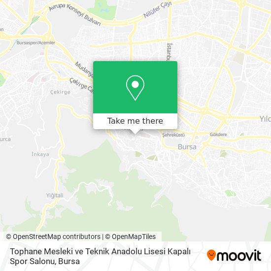 Tophane Mesleki ve Teknik Anadolu Lisesi Kapalı Spor Salonu map