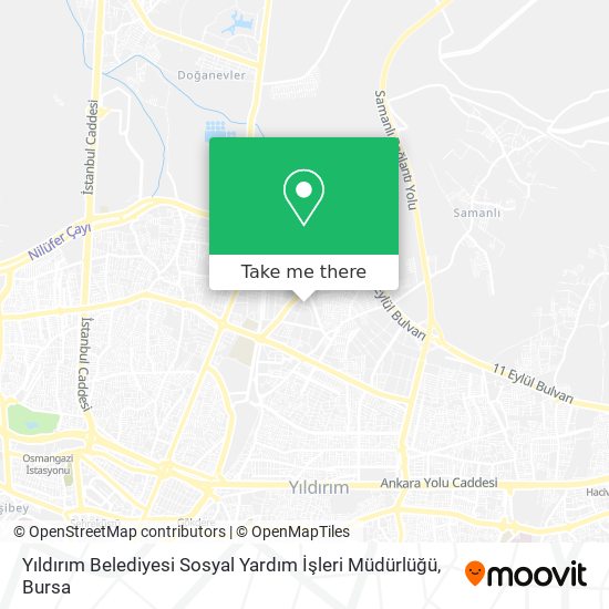 Yıldırım Belediyesi Sosyal Yardım İşleri Müdürlüğü map