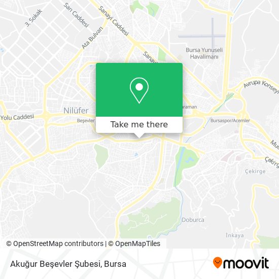 Akuğur Beşevler Şubesi map
