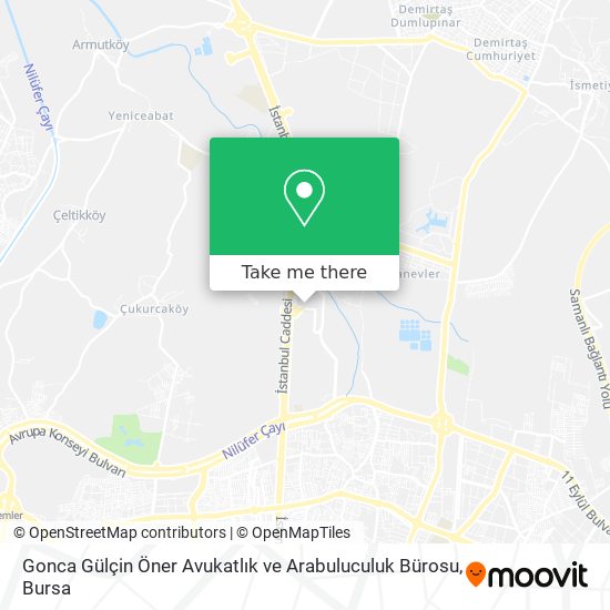 Gonca Gülçin Öner Avukatlık ve Arabuluculuk Bürosu map