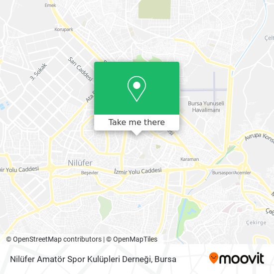 Nilüfer Amatör Spor Kulüpleri Derneği map