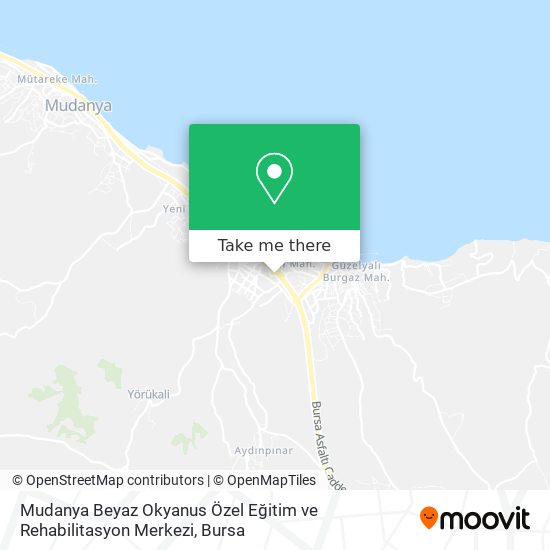 Mudanya Beyaz Okyanus Özel Eğitim ve Rehabilitasyon Merkezi map