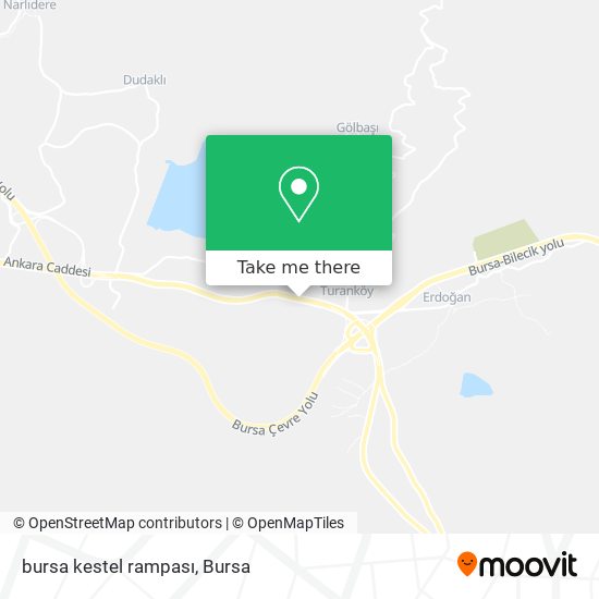 bursa kestel rampası map