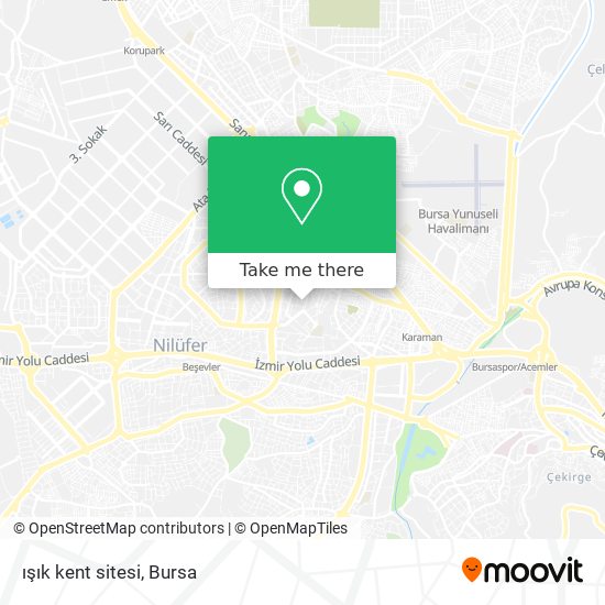 ışık kent sitesi map