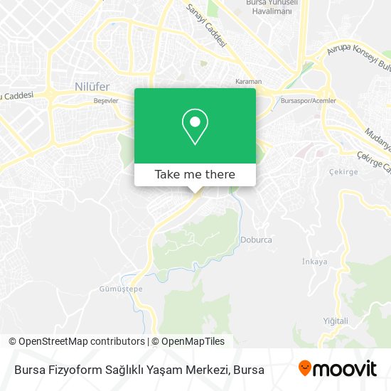 Bursa Fizyoform Sağlıklı Yaşam Merkezi map