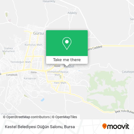 Kestel Belediyesi Düğün Salonu map