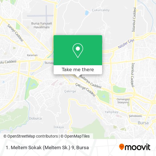 1. Meltem Sokak (Meltem Sk.) 9 map