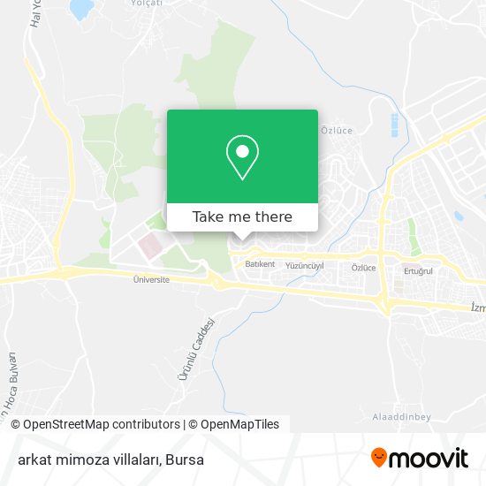arkat mimoza villaları map
