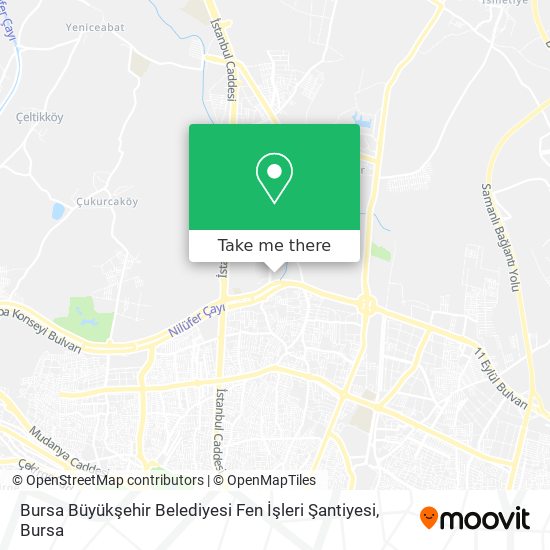 Bursa Büyükşehir Belediyesi Fen İşleri Şantiyesi map