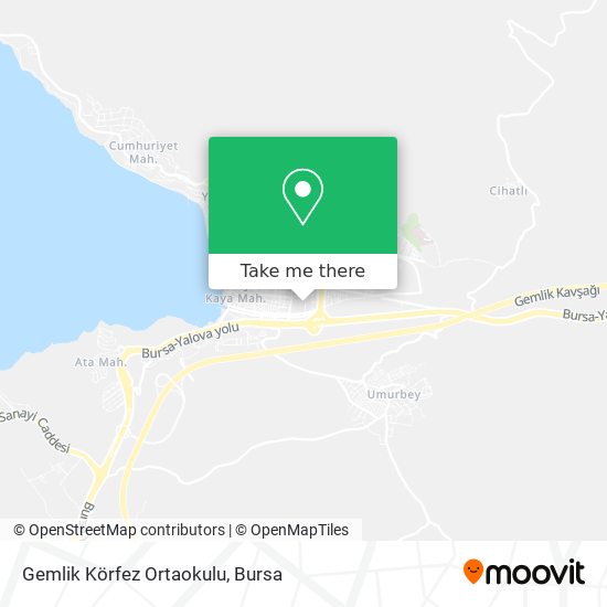Gemlik Körfez Ortaokulu map