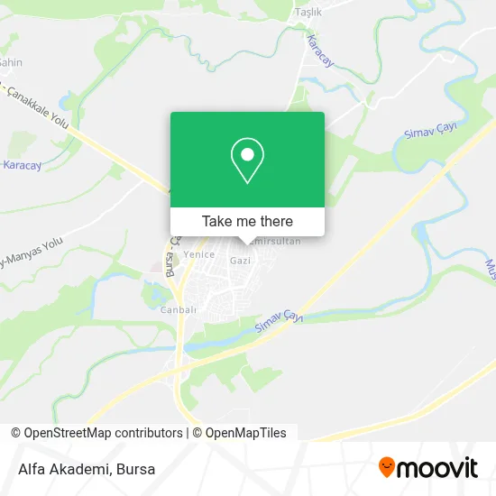 Alfa Akademi map
