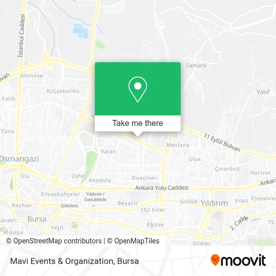 Mavi Events & Organization map