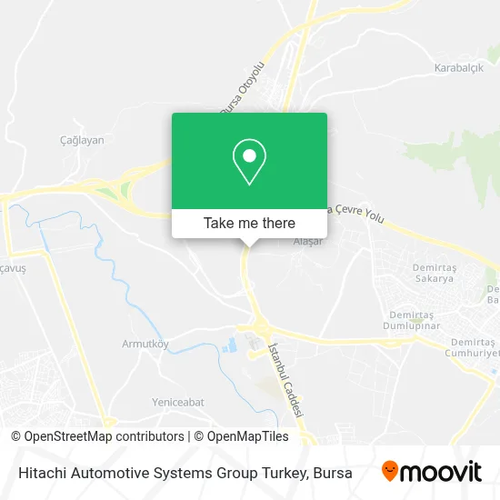 Hitachi Automotive Systems Group Turkey map