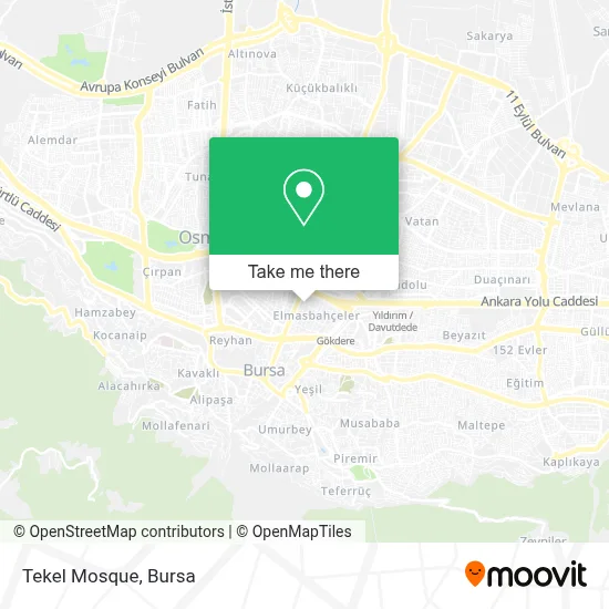 Tekel Mosque map