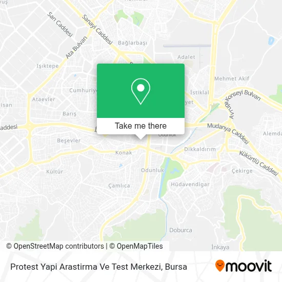 Protest Yapi Arastirma Ve Test Merkezi map
