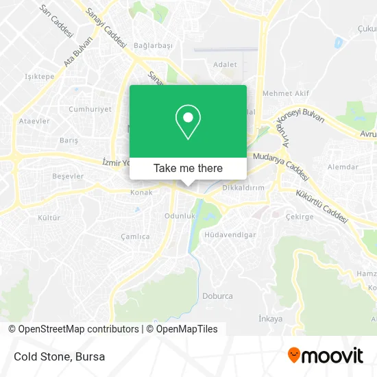 Cold Stone map