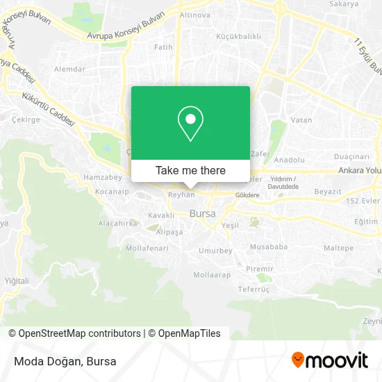 Moda Doğan map