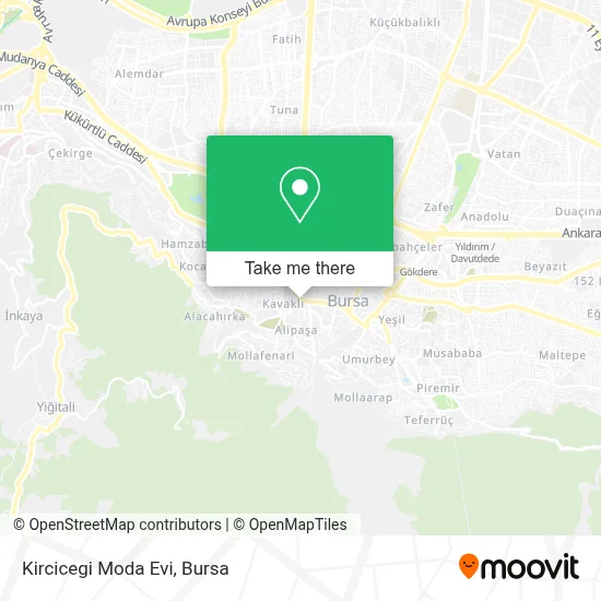 Kircicegi Moda Evi map