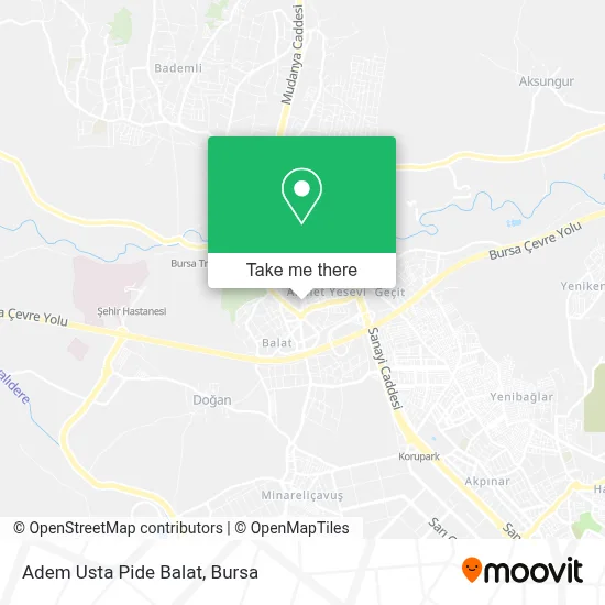 Adem Usta Pide Balat map