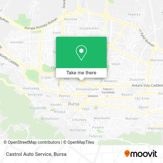 Castrol Auto Service map