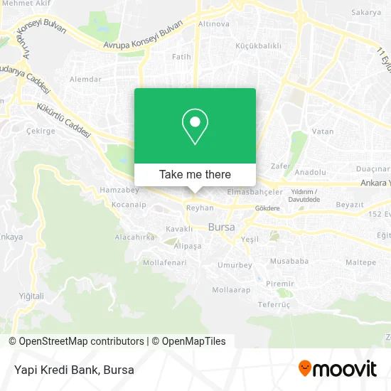 Yapi Kredi Bank map