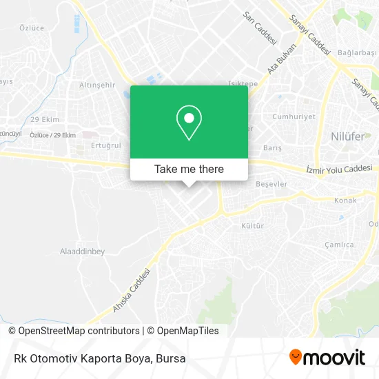 Rk Otomotiv Kaporta Boya map