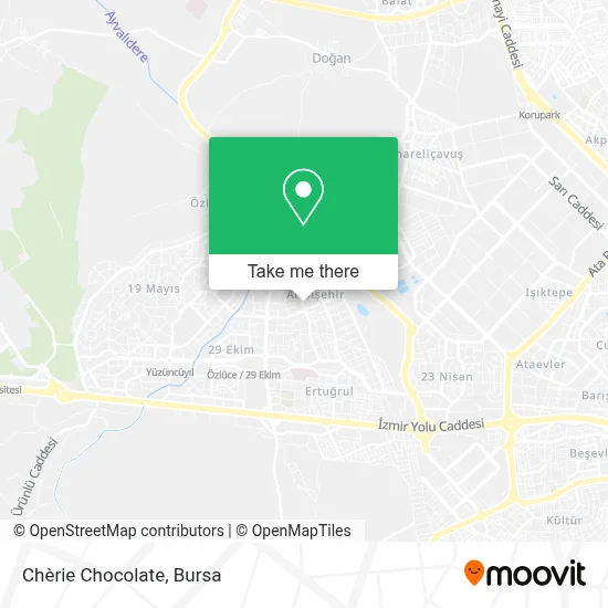 Chèrie Chocolate map