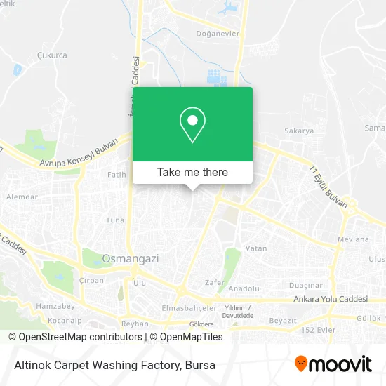 Altinok Carpet Washing Factory map