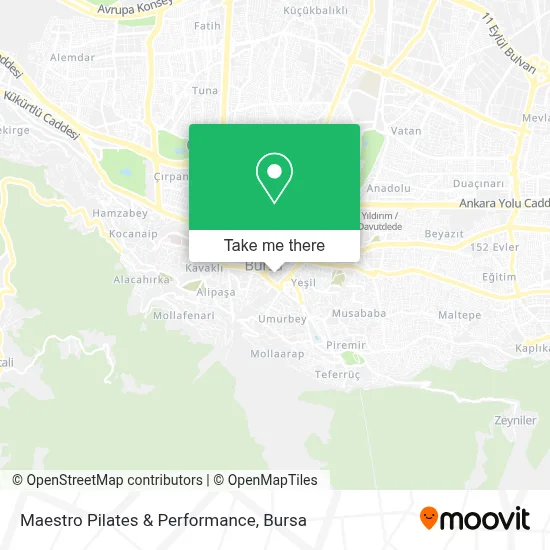 Maestro Pilates & Performance map