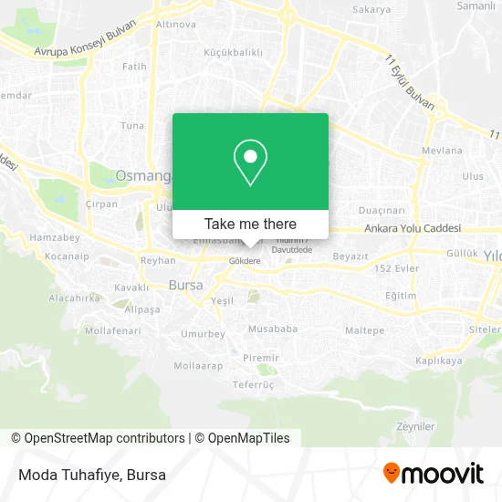 Moda Tuhafiye map