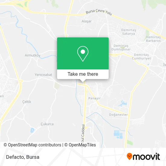 Defacto map