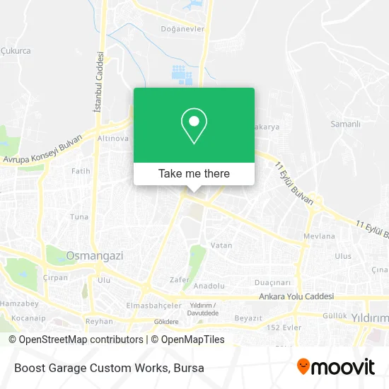 Boost Garage Custom Works map