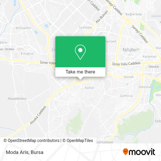 Moda Aris map