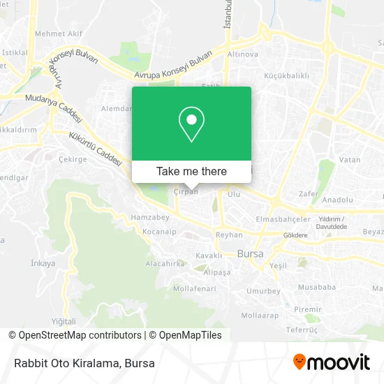 Rabbit Oto Kiralama map