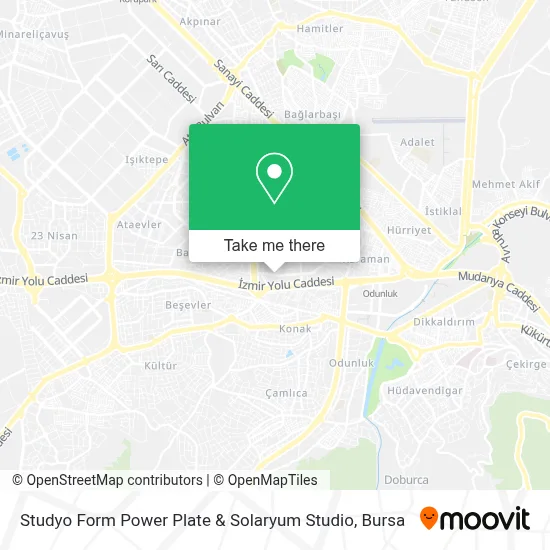 Studyo Form Power Plate & Solaryum Studio map