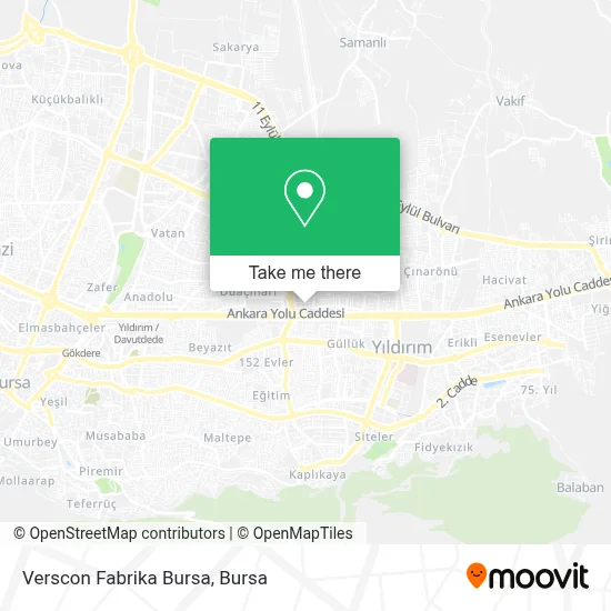 Verscon Fabrika Bursa map