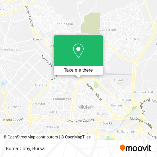 Bursa Copy map
