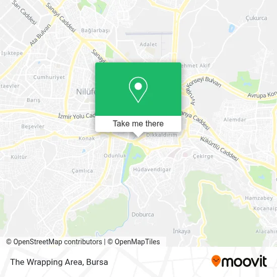 The Wrapping Area map