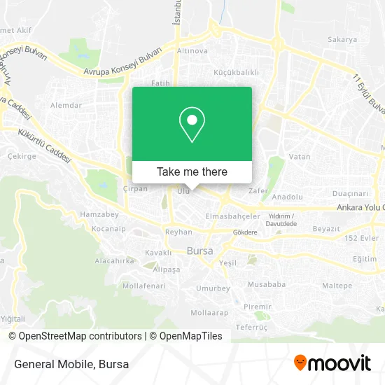 General Mobile map