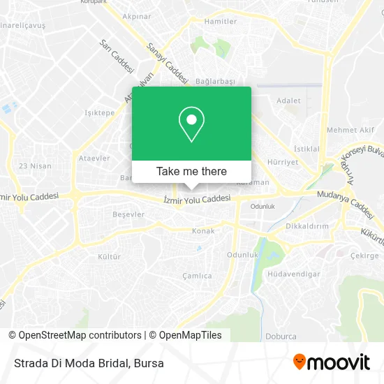 Strada Di Moda Bridal map