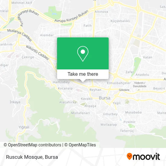 Ruscuk Mosque map