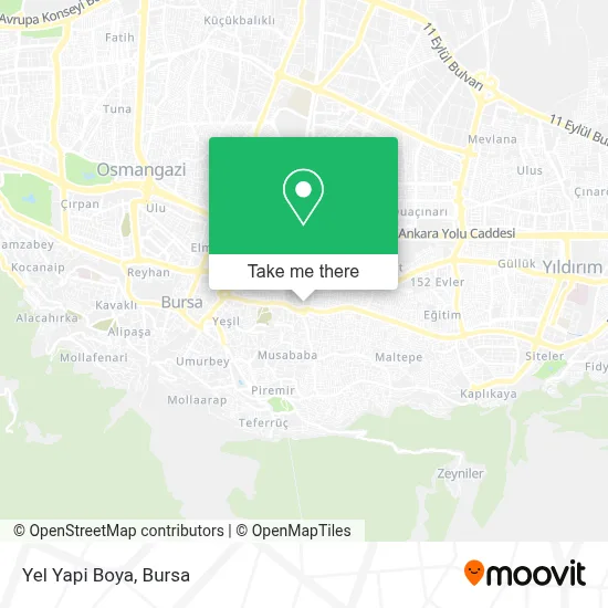 Yel Yapi Boya map