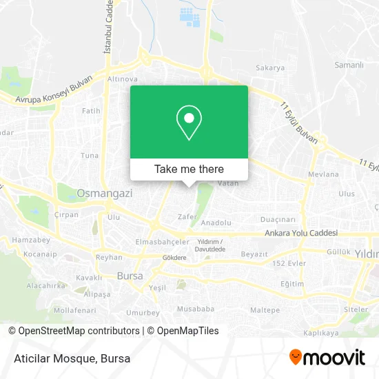 Aticilar Mosque map