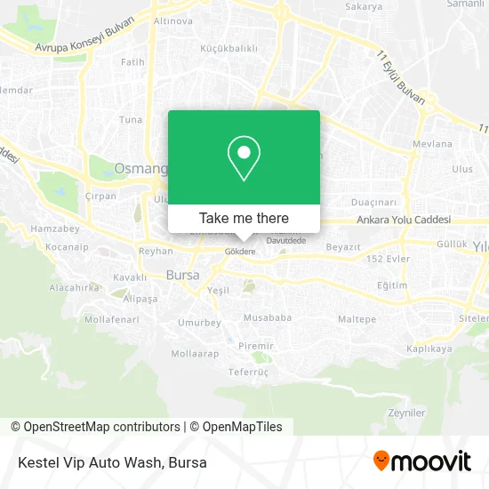 Kestel Vip Auto Wash map