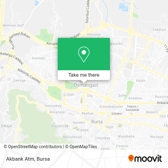 Akbank Atm map