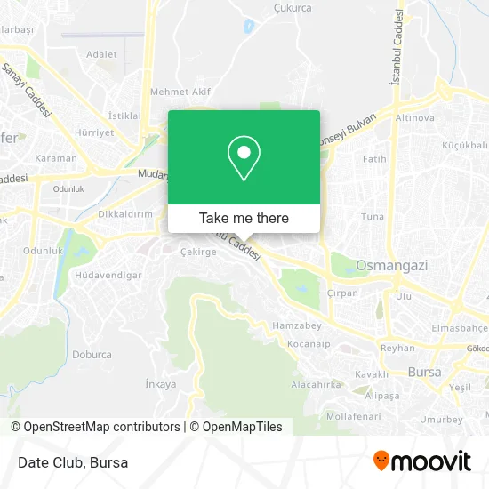 Date Club map