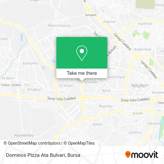 Dominos Pizza Ata Bulvari map