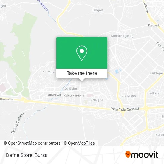 Defne Store map