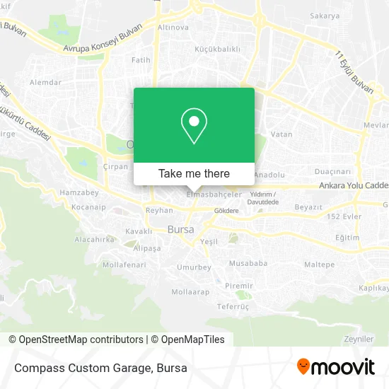 Compass Custom Garage map